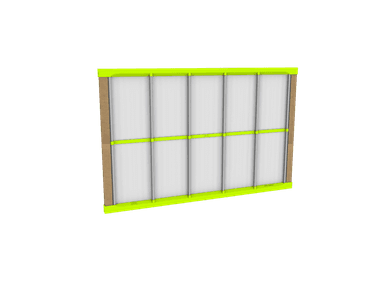 LEAF filter, front three-quarter view