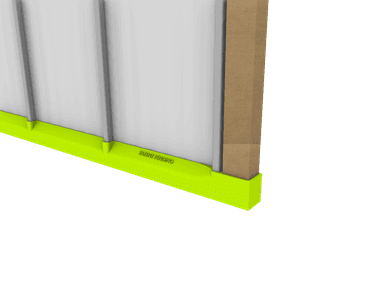 Patent-pending detail on the frame