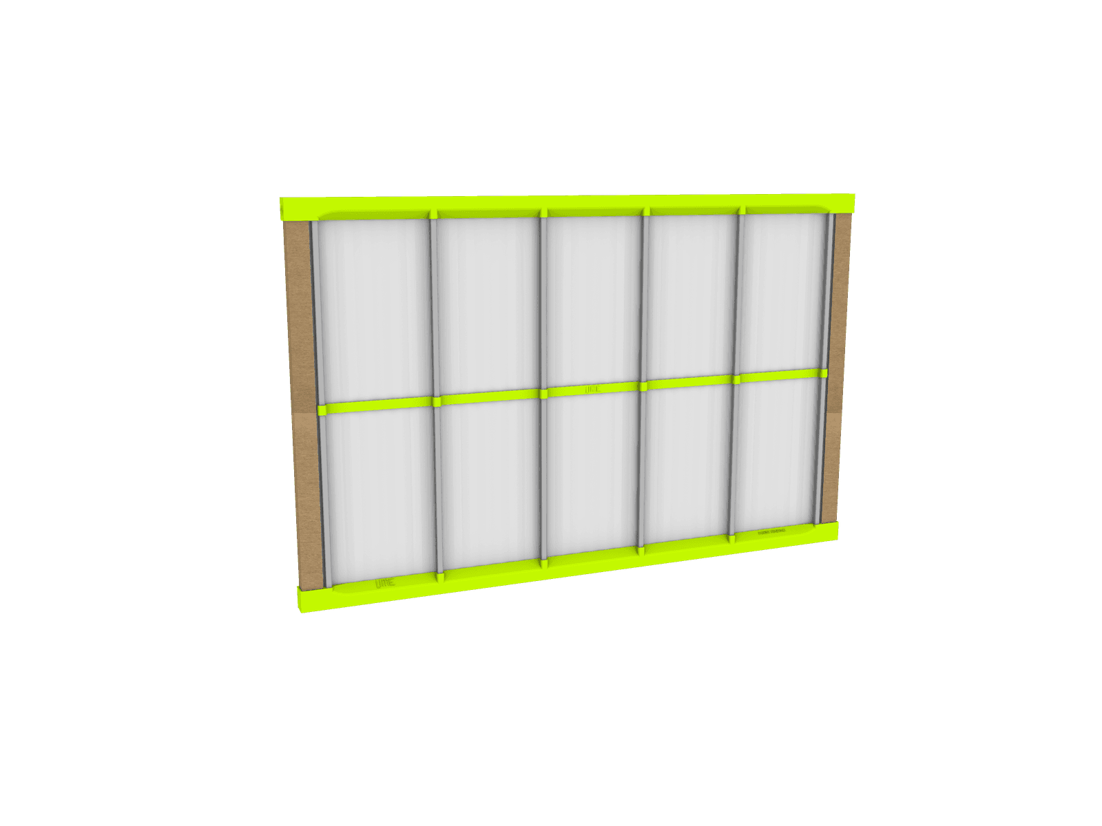 LEAF filter, front three-quarter view